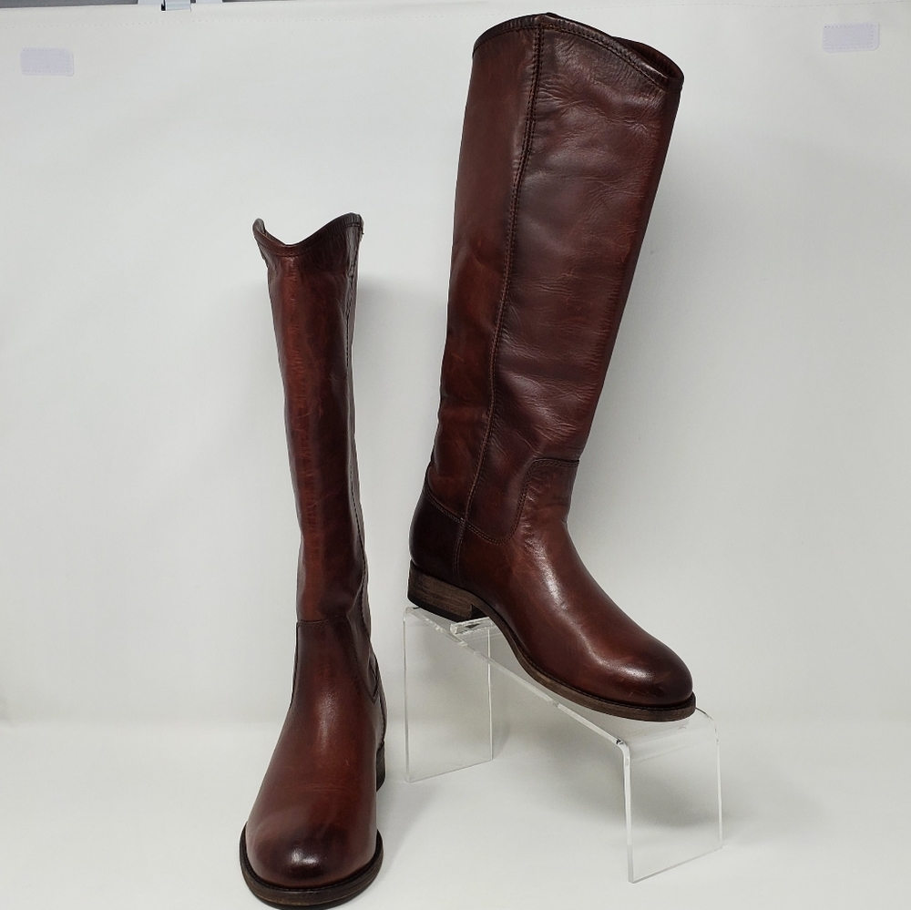 Frye Redwood  Melissa Button 2 Pull On Leather Boo